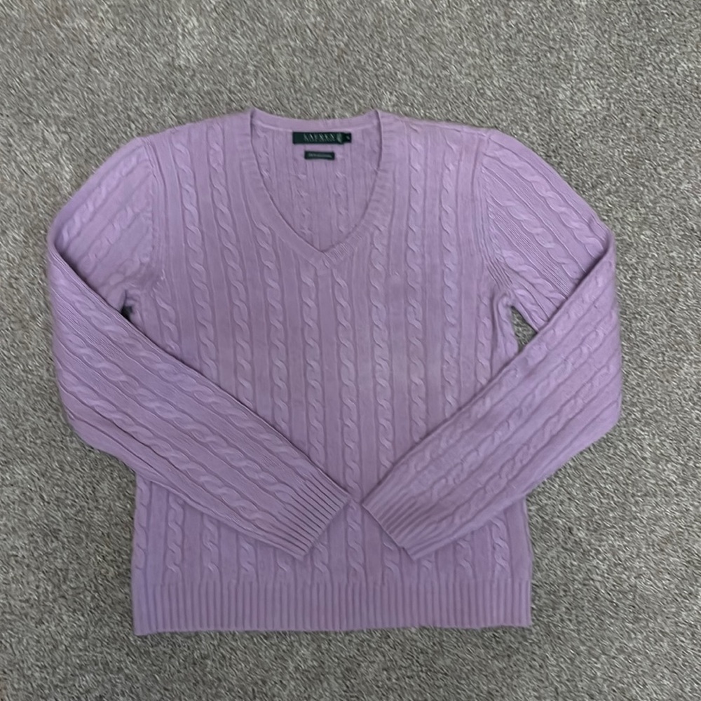 Lauren Ralph Lauren cable cashmere sweater
